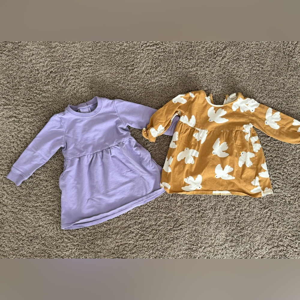Set of 2 baby girl 12-18 month dresses